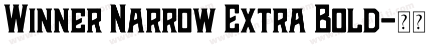 Winner Narrow Extra Bold字体转换